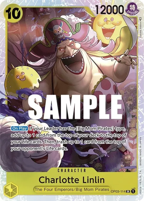 Carte One Piece anglaise OP03-114 Charlotte Linlin