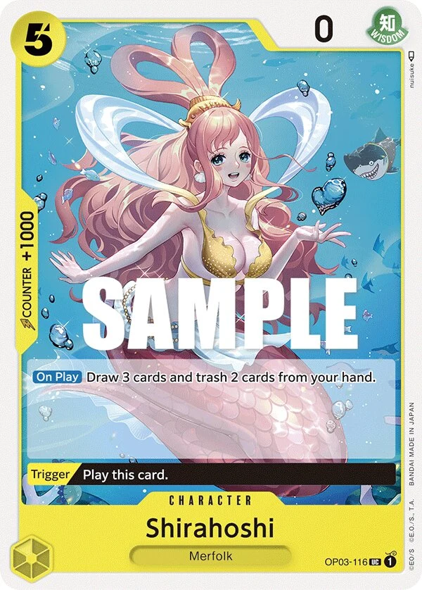 Carte One Piece anglaise Shirahoshi OP03-116 UC