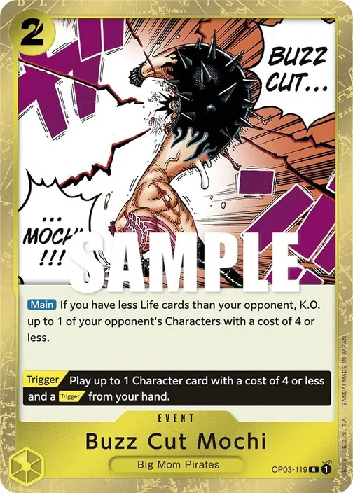 Carte One Piece anglaise OP03-119 Buzz Cut Mochi