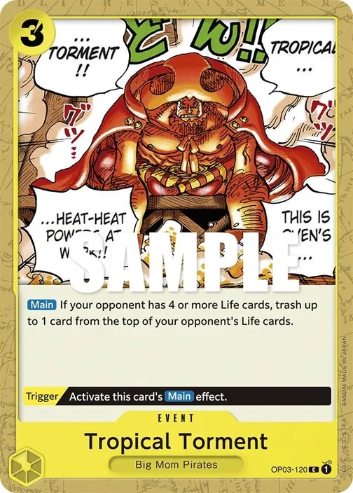 Carte One Piece anglaise OP03-120 Tropical Torment