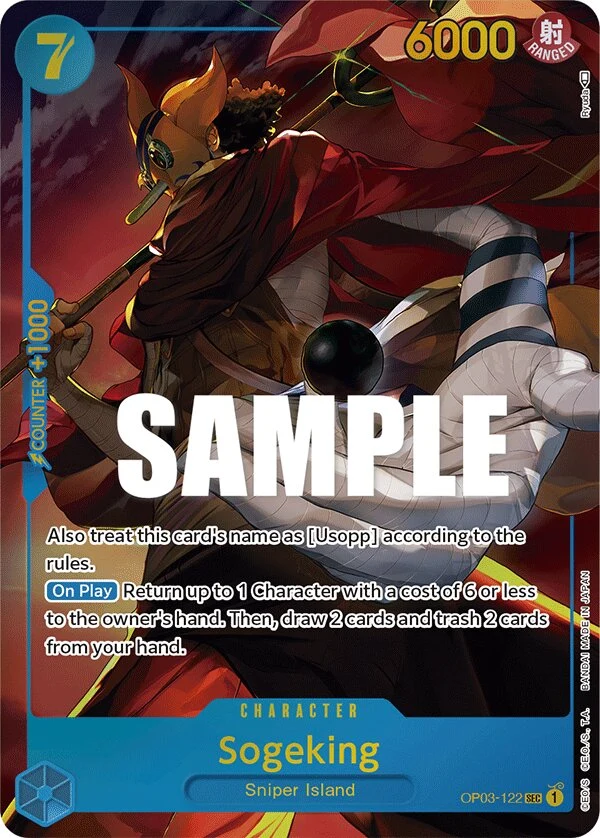 Carte One Piece anglaise Sogeking OP03-122 SEC