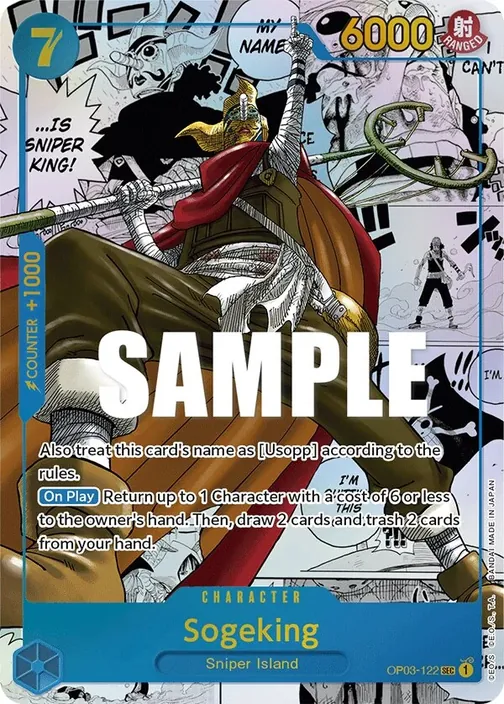 Carte One Piece anglaise OP03-122 Sogeking (version 3)