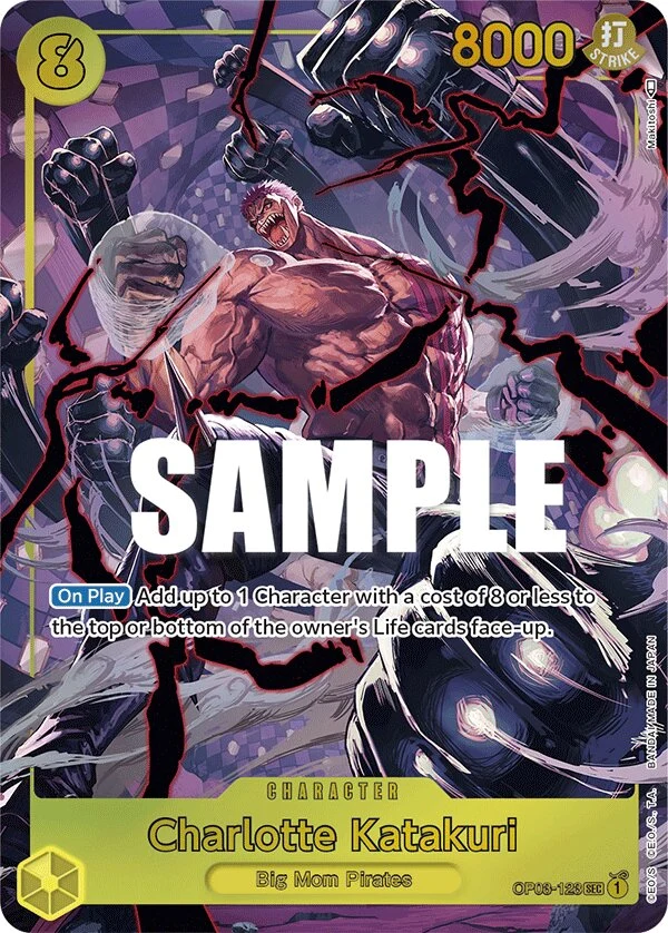 Carte One Piece anglaise Charlotte Katakuri OP03-123 SEC