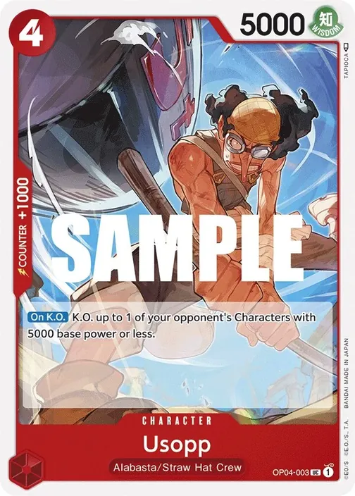 Carte One Piece anglaise OP04-003 Usopp