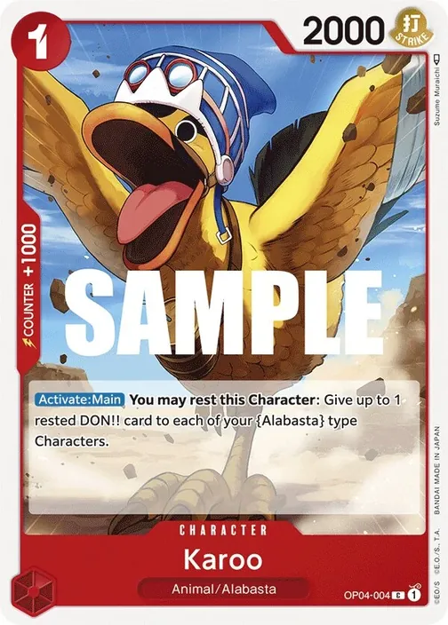 Carte One Piece anglaise OP04-004 Karoo