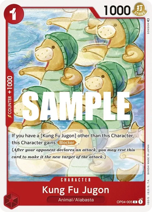 Carte One Piece anglaise OP04-005 Kung Fu Jugon