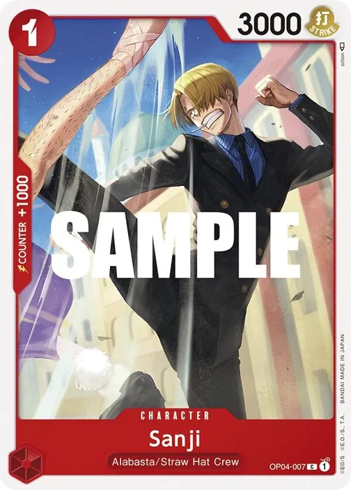 Carte One Piece anglaise OP04-007 Sanji