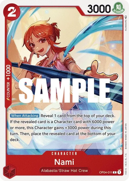 Carte One Piece anglaise OP04-011 Nami