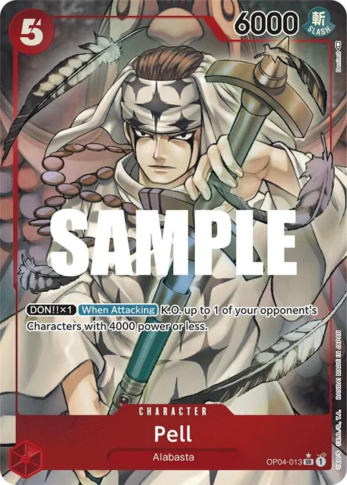 Carte One Piece anglaise OP04-013 Pell (version 2)