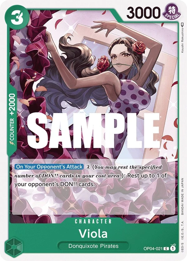 Carte One Piece anglaise Viola OP04-021 C