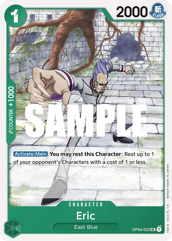 Carte One Piece anglaise Eric OP04-022 UC