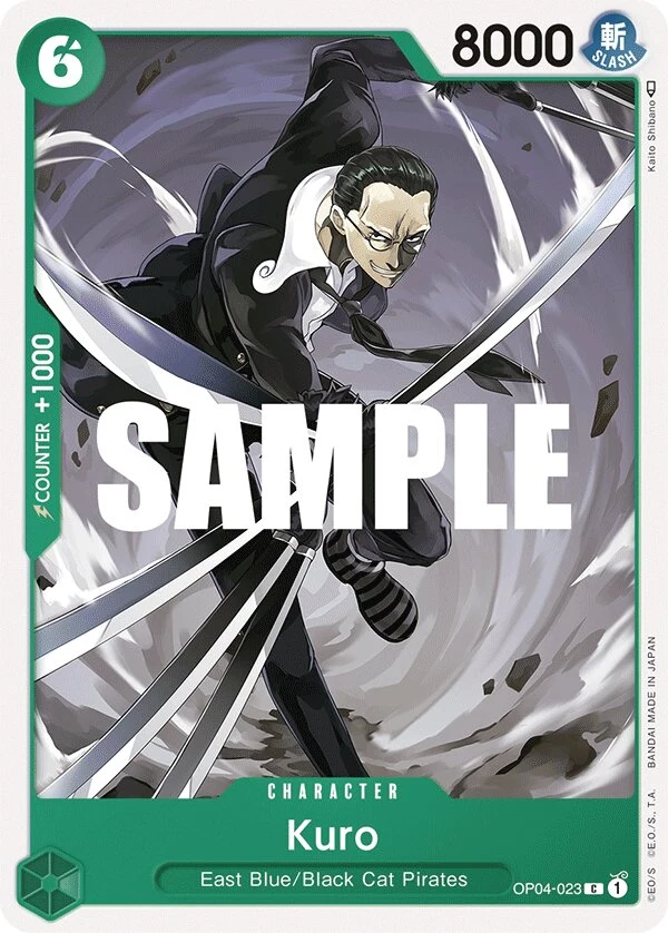 Carte One Piece anglaise Kuro OP04-023 C