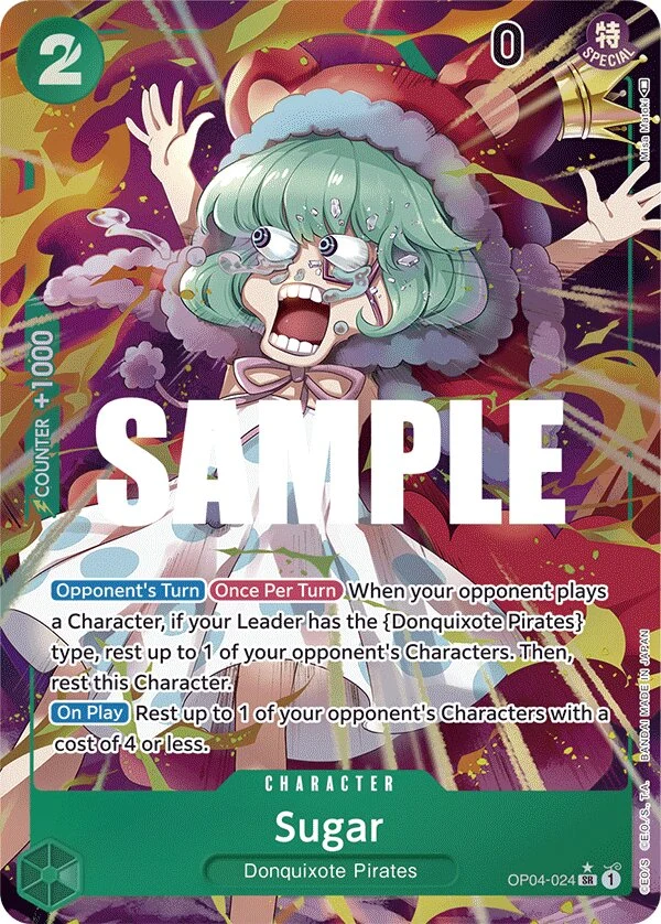 Carte One Piece anglaise Sugar OP04-024 SR