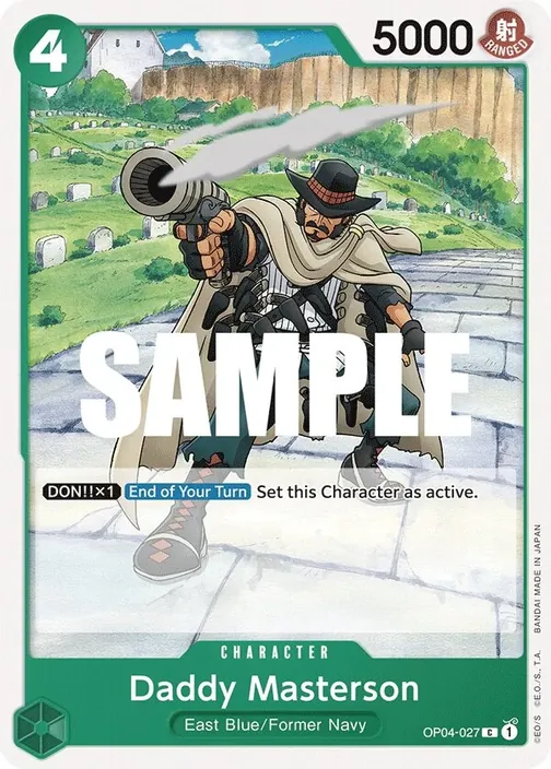 Carte One Piece anglaise OP04-027 Daddy Masterson