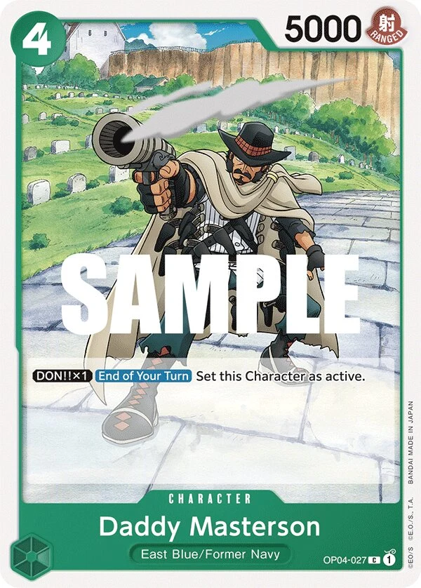 Carte One Piece anglaise Daddy Masterson OP04-027 C