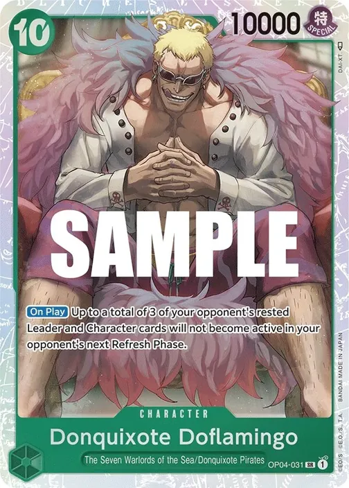 Carte One Piece anglaise OP04-031 Donquixote Doflamingo