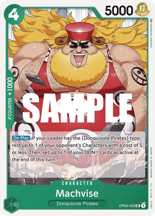 Carte One Piece anglaise OP04-033 Machvise