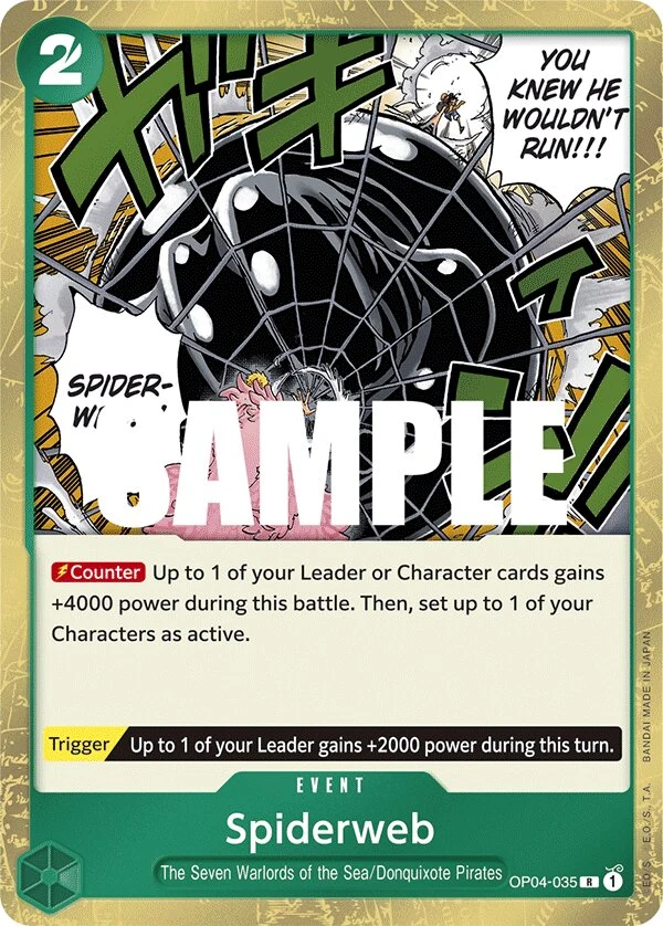Carte One Piece anglaise Spiderweb OP04-035 R