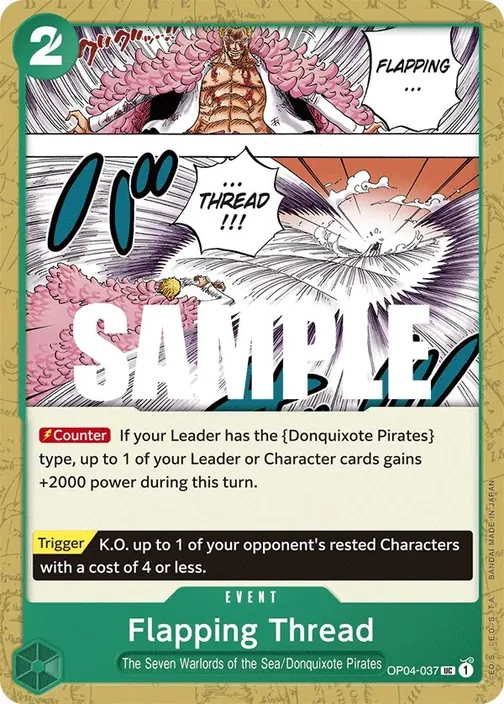 Carte One Piece anglaise OP04-037 Flapping Thread