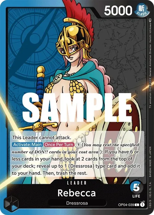 Carte One Piece anglaise OP04-039 Rebecca