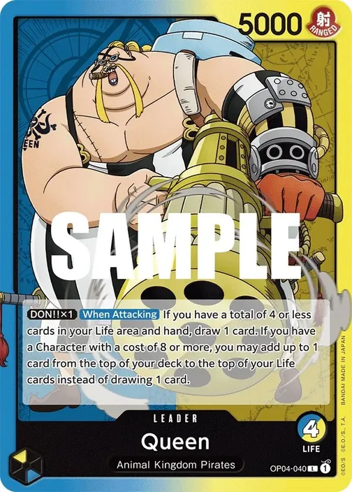 Carte One Piece anglaise OP04-040 Queen