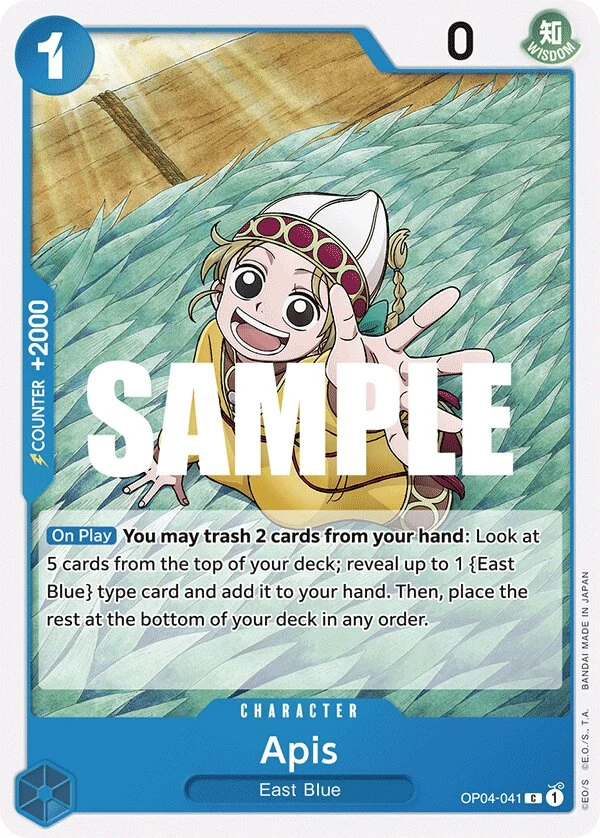 Carte One Piece anglaise Apis OP04-041 C