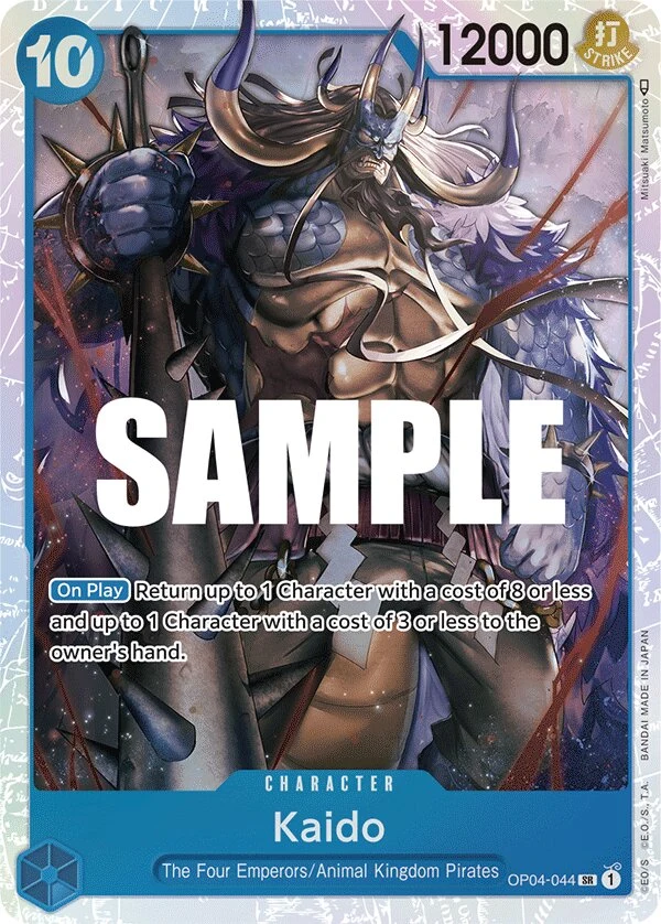 Carte One Piece anglaise Kaido OP04-044 SR