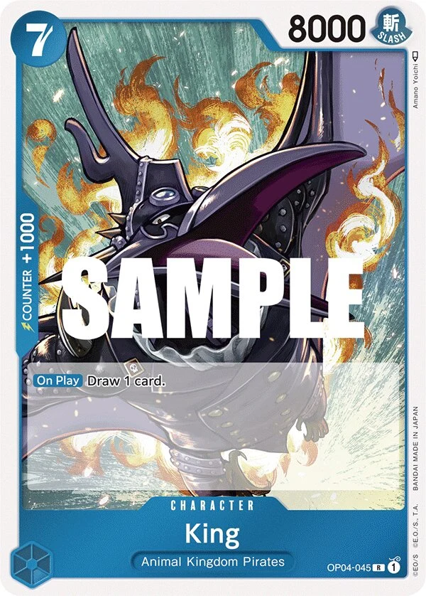 Carte One Piece anglaise King OP04-045 R