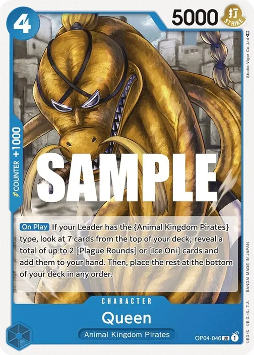 Carte One Piece anglaise OP04-046 Queen