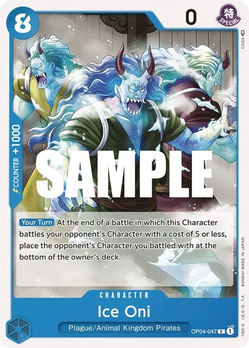 Carte One Piece anglaise OP04-047 Ice Oni
