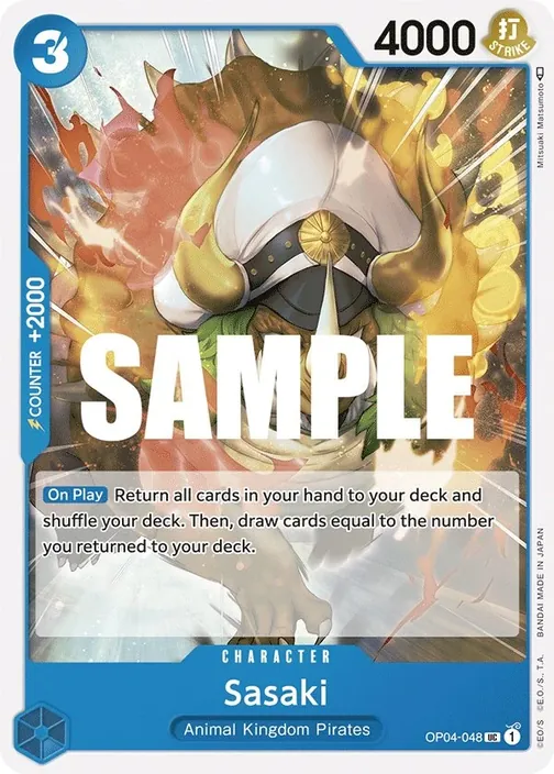 Carte One Piece anglaise OP04-048 Sasaki