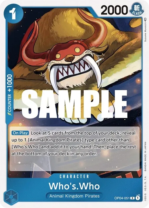 Carte One Piece anglaise OP04-051 Who's.Who