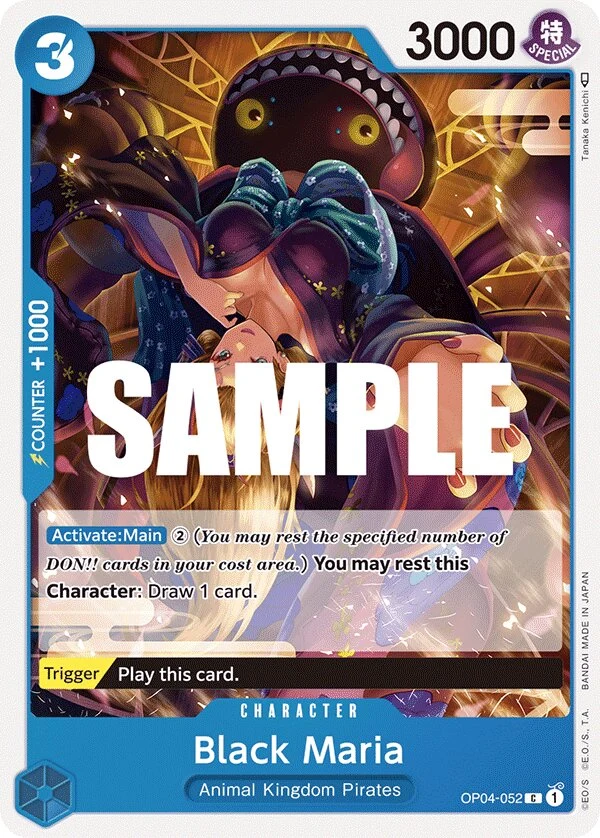 Carte One Piece anglaise Black Maria OP04-052 C