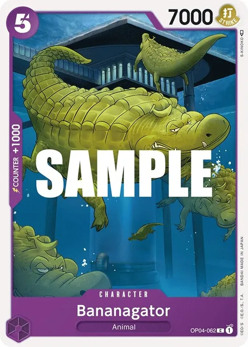 Carte One Piece anglaise OP04-062 Bananagator