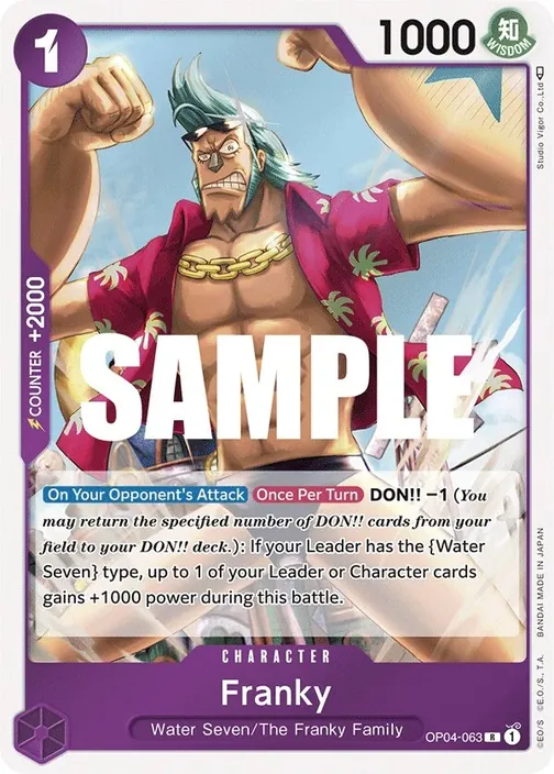 Carte One Piece anglaise OP04-063 Franky