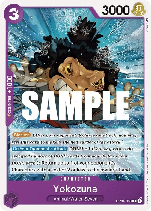 Carte One Piece anglaise OP04-068 Yokozuna