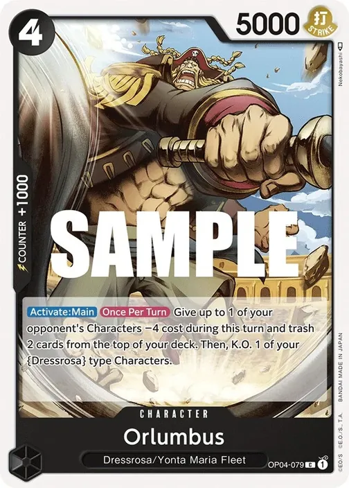 Carte One Piece anglaise OP04-079 Orlumbus