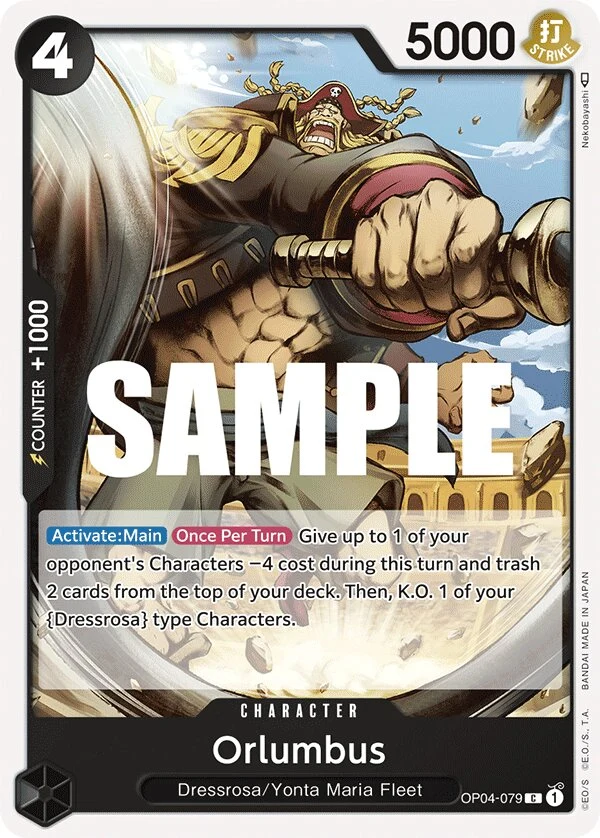 Carte One Piece anglaise Orlumbus OP04-079 C