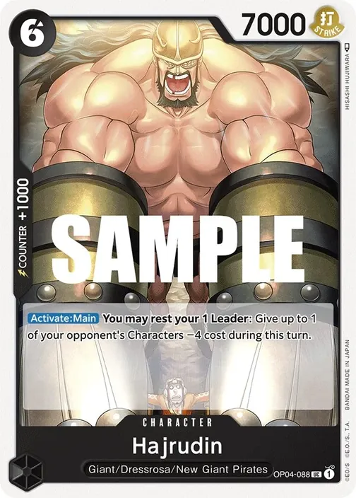 Carte One Piece anglaise OP04-088 Hajrudin