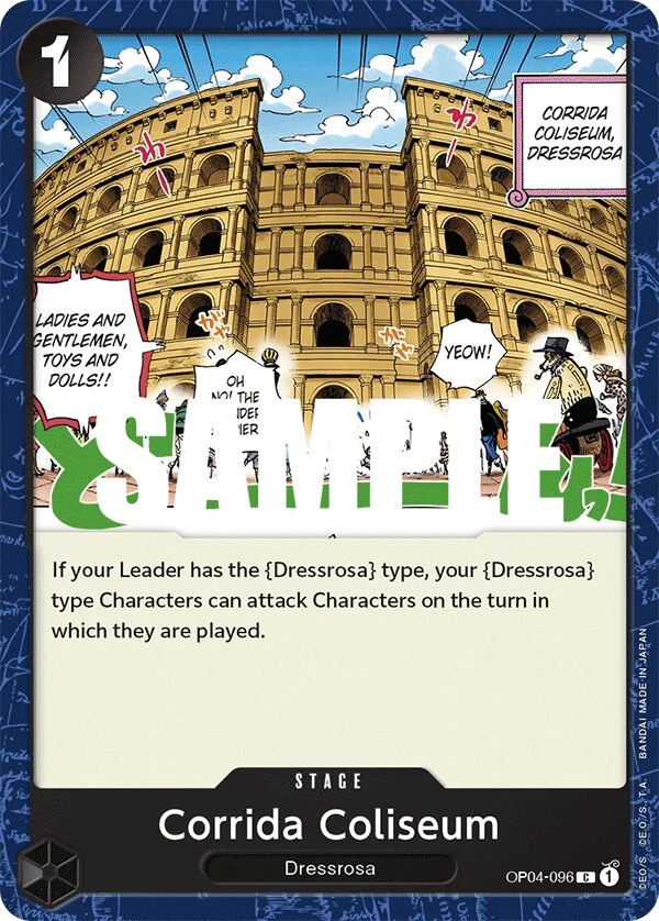 Carte One Piece anglaise Corrida Coliseum OP04-096 C