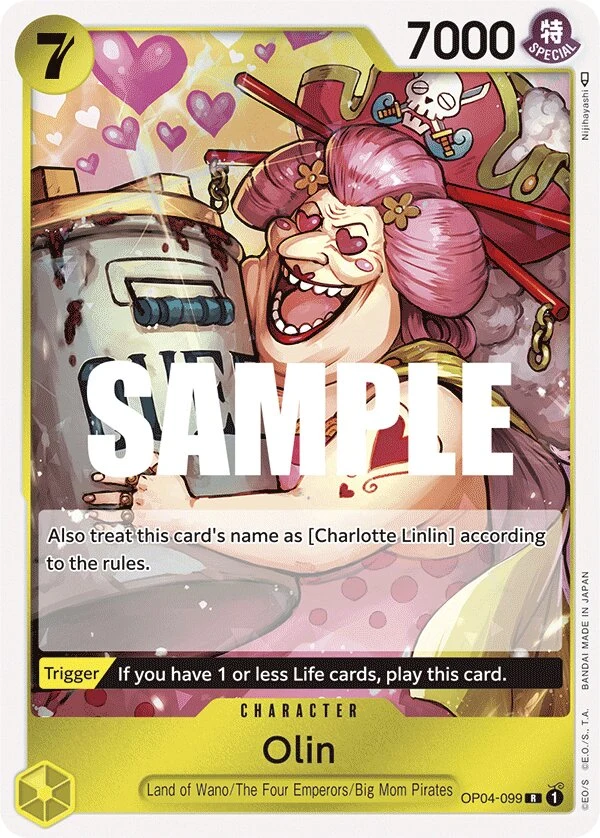 Carte One Piece anglaise Olin OP04-099 R