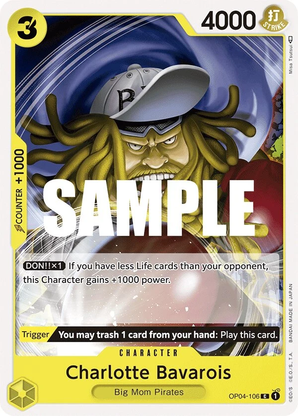 Carte One Piece anglaise Charlotte Bavarois OP04-106 C