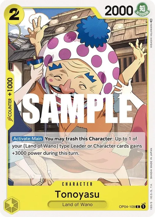 Carte One Piece anglaise OP04-109 Tonoyasu