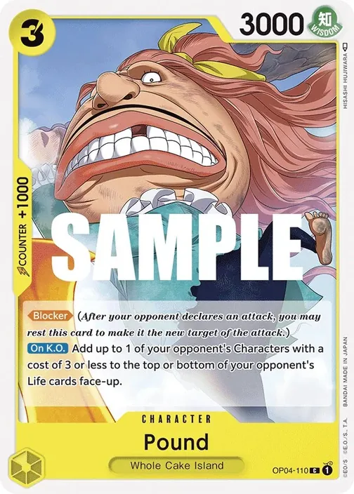 Carte One Piece anglaise OP04-110 Pound