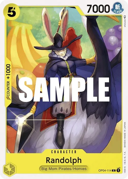 Carte One Piece anglaise OP04-114 Randolph