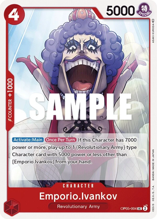 Carte One Piece anglaise Emporio.Ivankov OP05-004 UC