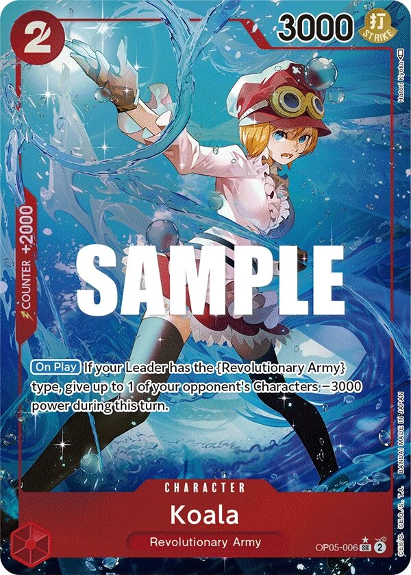 Carte One Piece anglaise Koala OP05-006 SR
