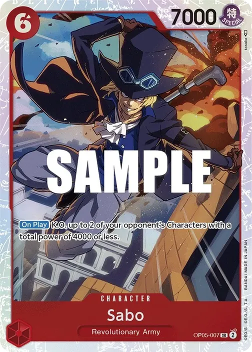 Carte One Piece anglaise OP05-007 Sabo
