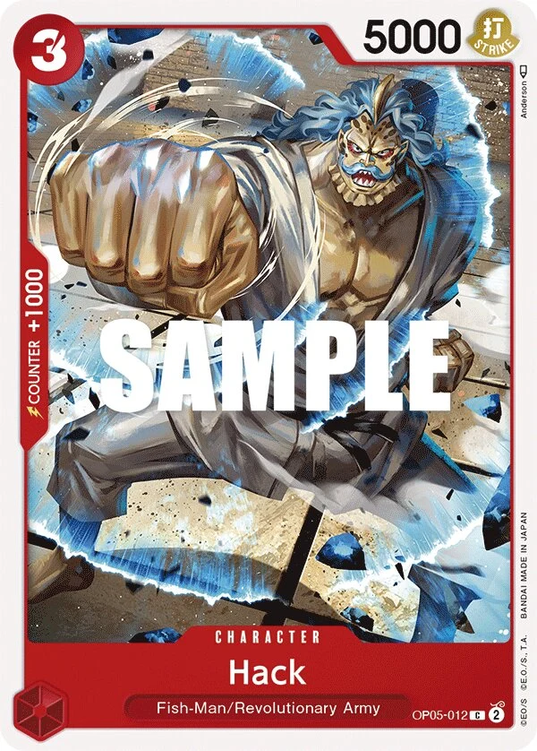 Carte One Piece anglaise Hack OP05-012 C