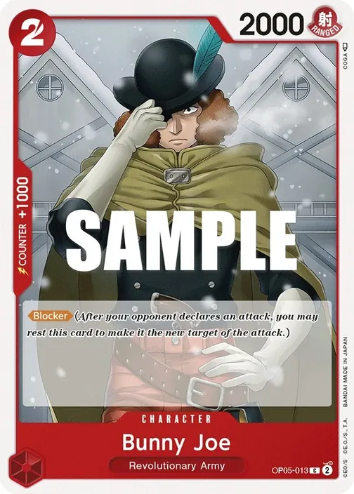 Carte One Piece anglaise OP05-013 Bunny Joe